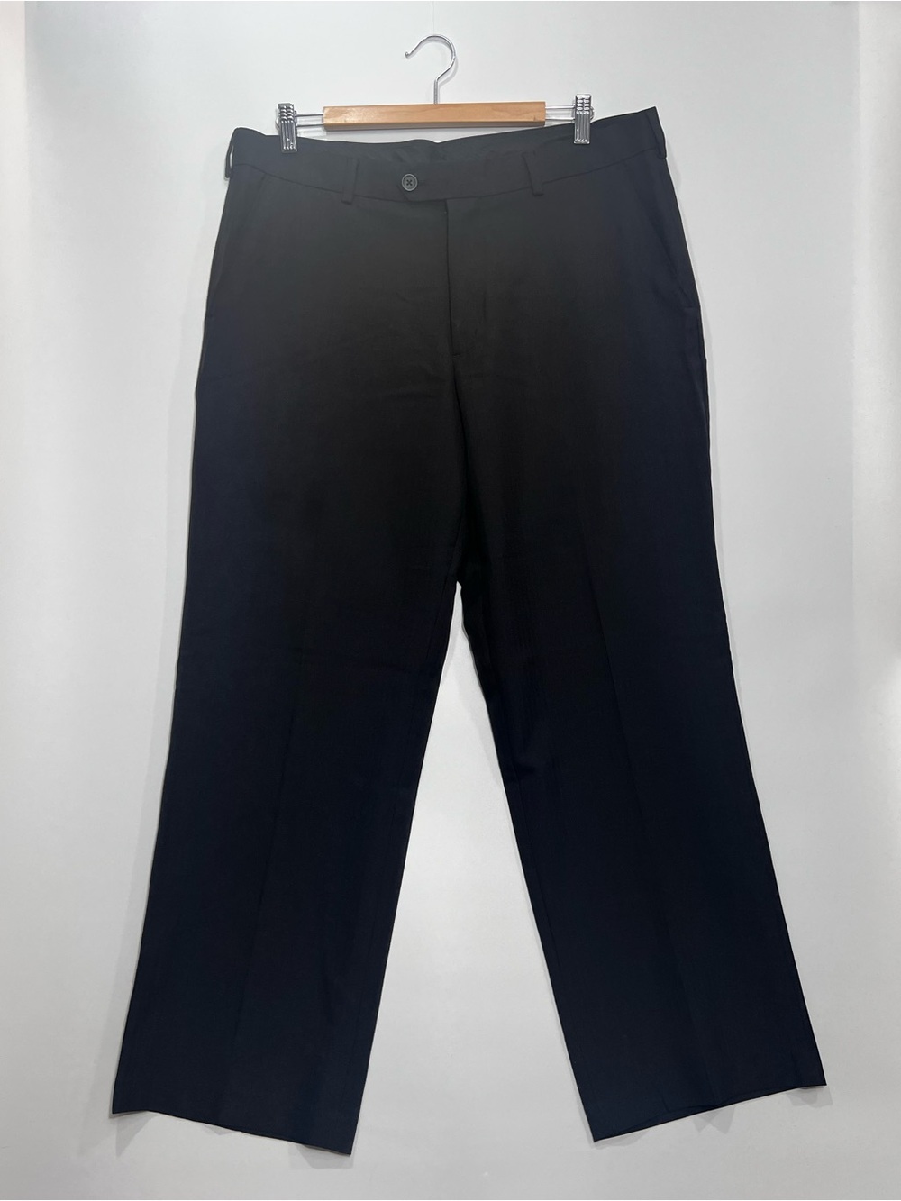 Izod Black Men's Dress Pants - Straight Leg